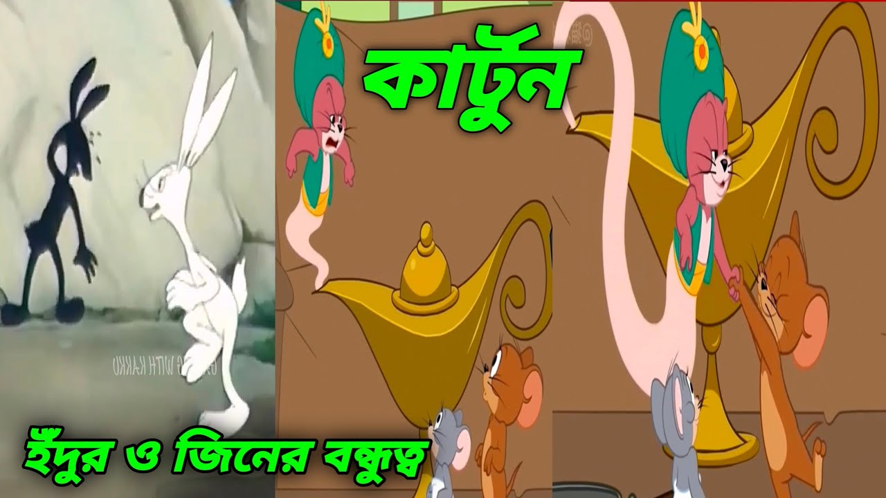 খরগোশ vs কচ্ছপ 🤣 । ইঁদুর ও জিনের বন্ধুত্ব কাটুন ।  Funny cartoon । Bangla funny cartoon video