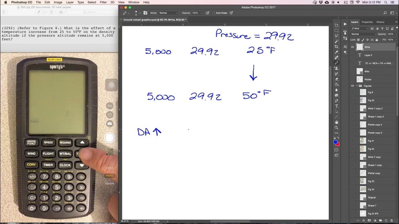 Sporty's E6B Pressure Density and Altitude Question 3292 YouTube
