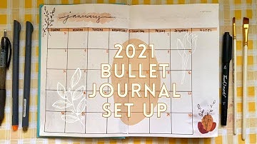 2021 Bullet Journal Setup | simple + minimalist setup