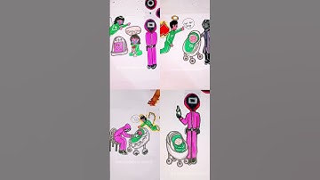 squid game 3 || player 456 x player 222 x baby x frontman x pink guard#squidgamchallenge#squidgame3