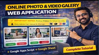 Online Photo & Video Gallery Web Application | Google Apps Script + Google Sheet