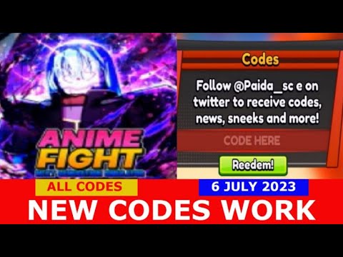 Anime Fight Next Generation Codes : r/RobloxCodes2020