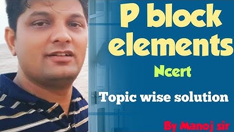 12th Chemistry -GM- p block elements- xenone fluoride compounds- by Manoj sir