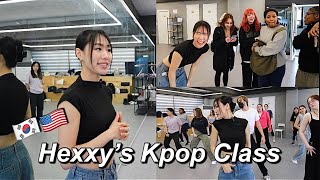 🇺🇸🇰🇷 헥시의 글로벌 Kpop 댄스 수업, 연세대 미국인 교환학생, 르세라핌 Easy 🤭❤️
