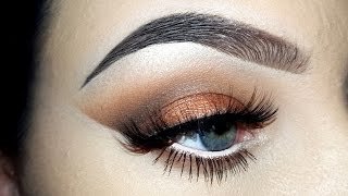 Warm tone copper eyemakeup tutorial