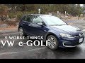 5 Worst Things about the e-Golf