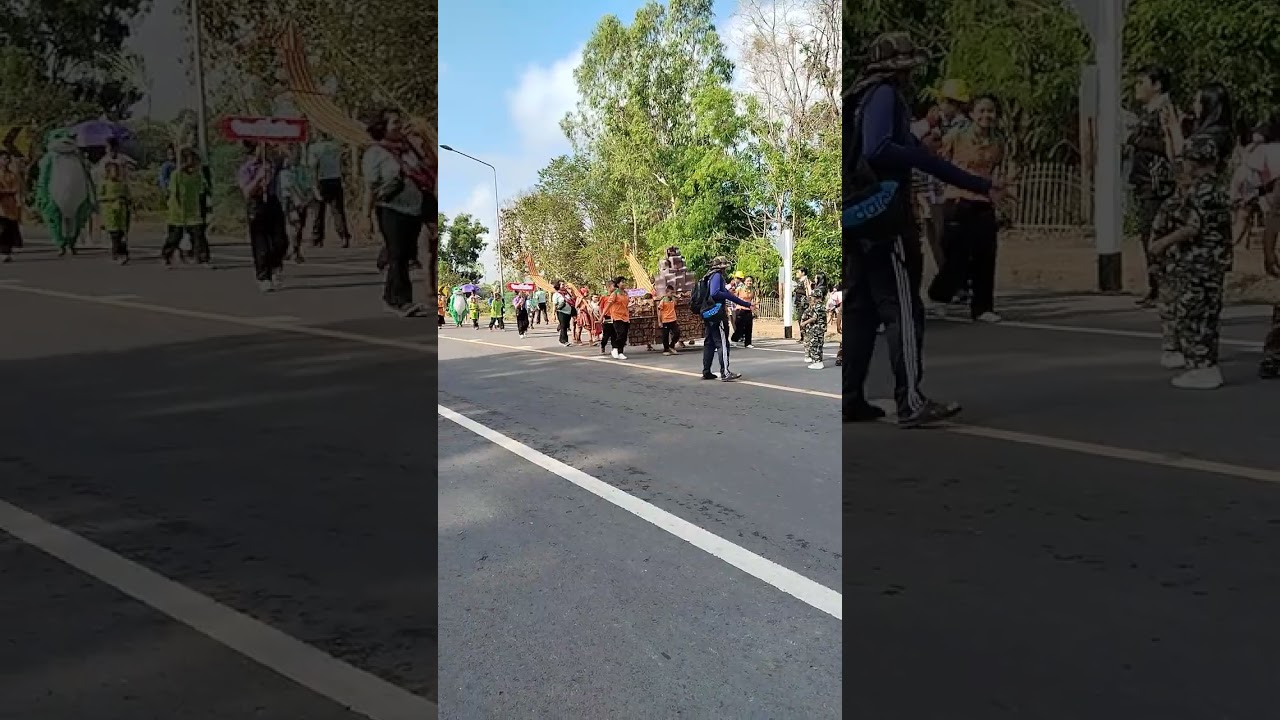Pianchannal@พามาชมการเดินขบวนพาเหรดของนักเรียนในการแข๋งขันกีฬาใบหม่อนเกมส์2568เลื่อนมาจัดในช่วงนี้