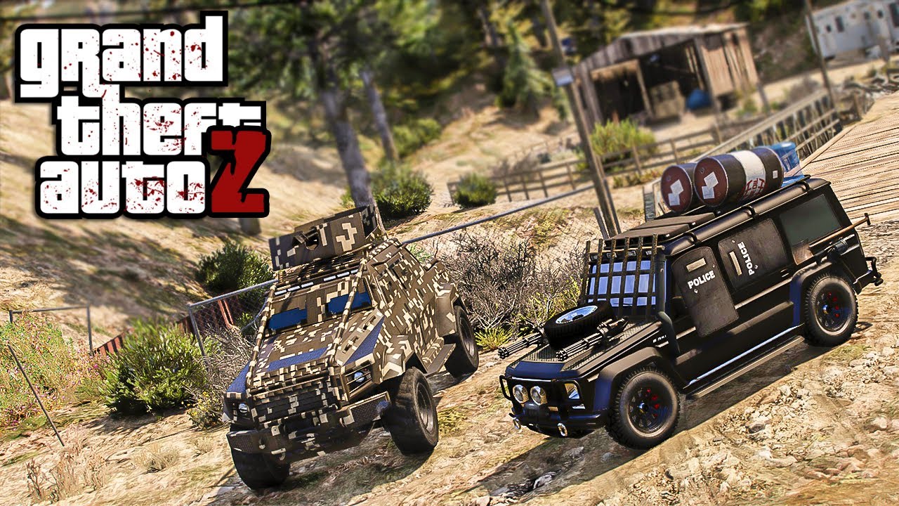 GTA V ZOMBIES #52 - OS SOBREVIVENTES DEIXARAM OS CARROS INSANOS!