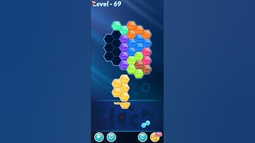 BLOCK! Hexa Puzzle! Rainbow C Level 69 (Premium) - Lösung Solution Walkthrough