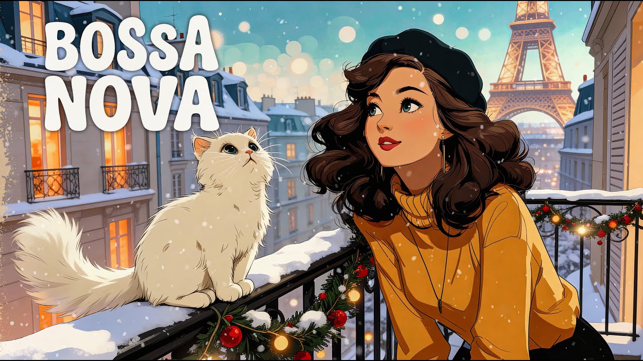 Уютное зимнее кафе – Мягкая босса-нова и джаз для расслабления❄️☕