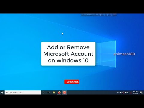 How to Add or Remove Microsoft Account on Windows 10 - YouTube