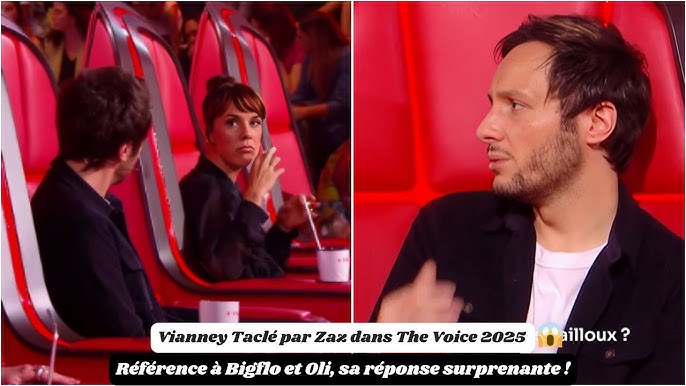Vianney Taclé par Zaz dans The Voice 2025 : Référence à Bigflo et Oli, sa  réponse surprenante ! - YouTube