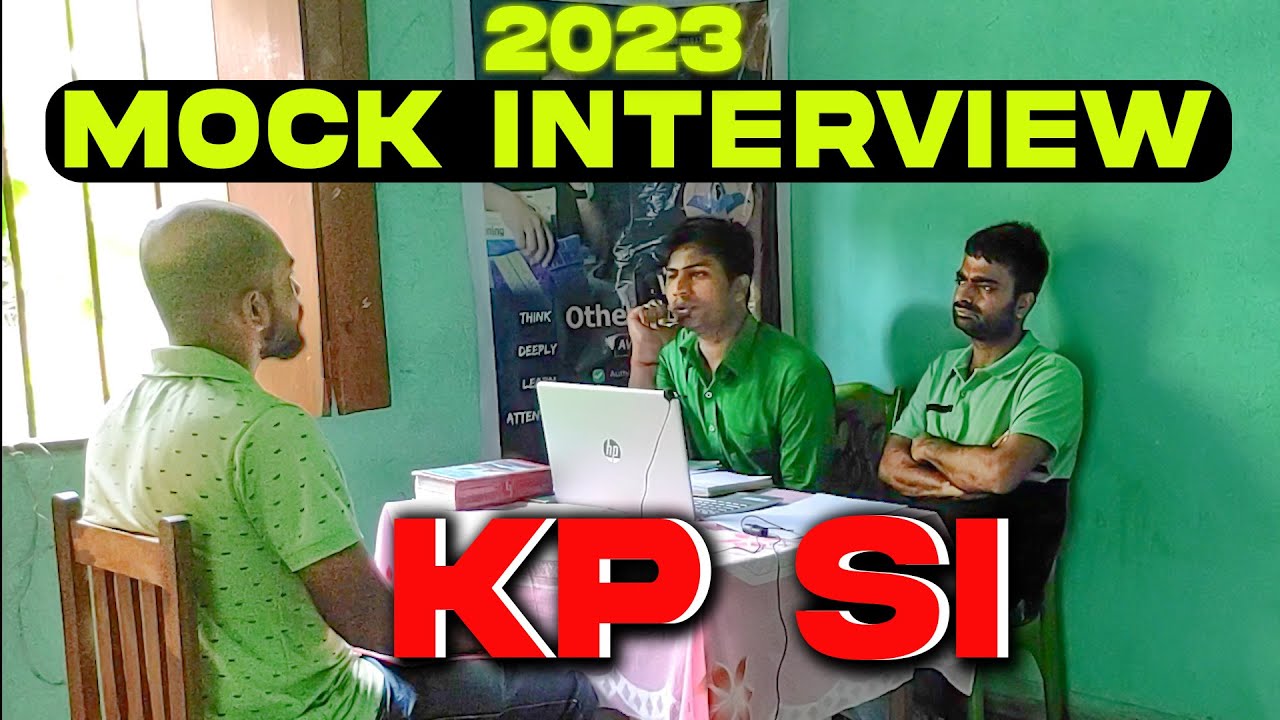 KP SI  Mock Interview | Kolkata Police : Sub Inspector | WBP || Mock 6
