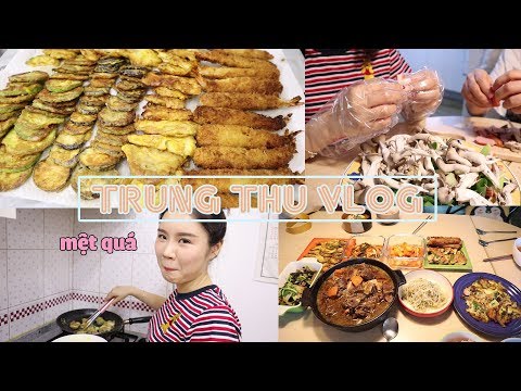 TRUNG THU VLOG😋ㅣMUKBANG, GIA ĐÌNH, NẤU MÓN ĂN <strong>CHUSEOK</strong>