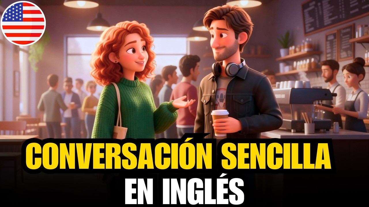 Empieza a entender inglés fácil y rápido con este diálogo 🔥 Conversación en una cafetería