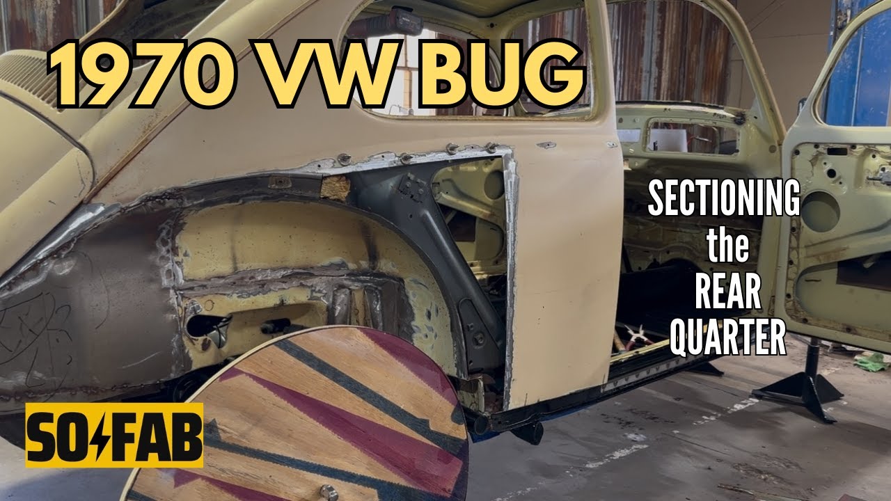 Vw Bug Rocker 1970 VW Bug: Starting Rocker Install and Sectioning the Rear Quarter ...