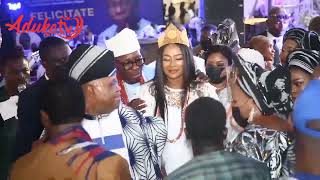 King Sunny Ade Dazzles Governor Ademola and Wife Titi Adeleke