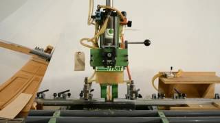 Mepla Mat Pneumatic Hinge Boring and Inserting Machine w/ Countertop