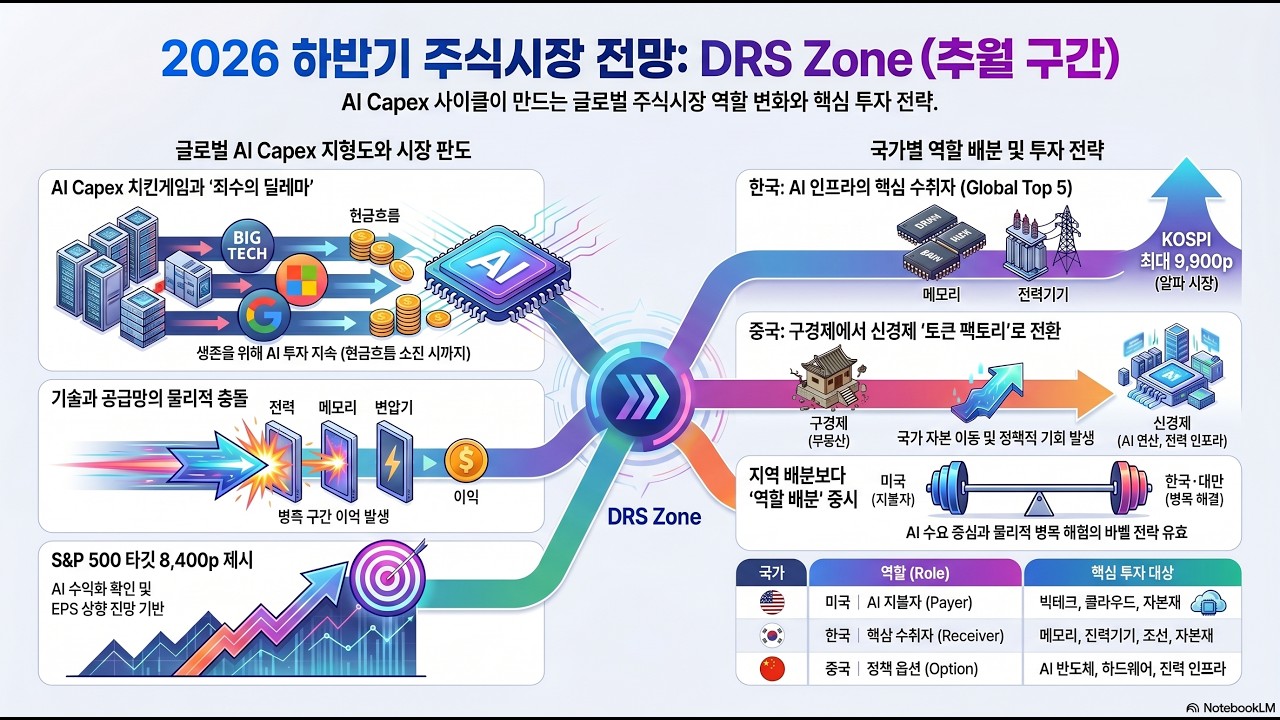 [2026 하반기 주식시장 전망] DRS Zone: 추월의 구간과 역할의 재편 #신한투자증권 #글로벌전략 #AICapEx #DRSZone #벤치마크미스매치 #Alpha