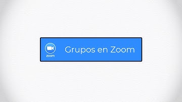 Videotutoriales ZOOM UPM: Grupos en Zoom