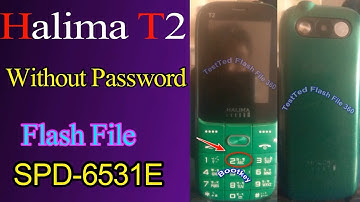 Halima T2 Flash File Without Password