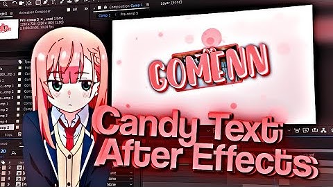 Tutorial Text Candy Style Effects | AMV Tutorial After Effects