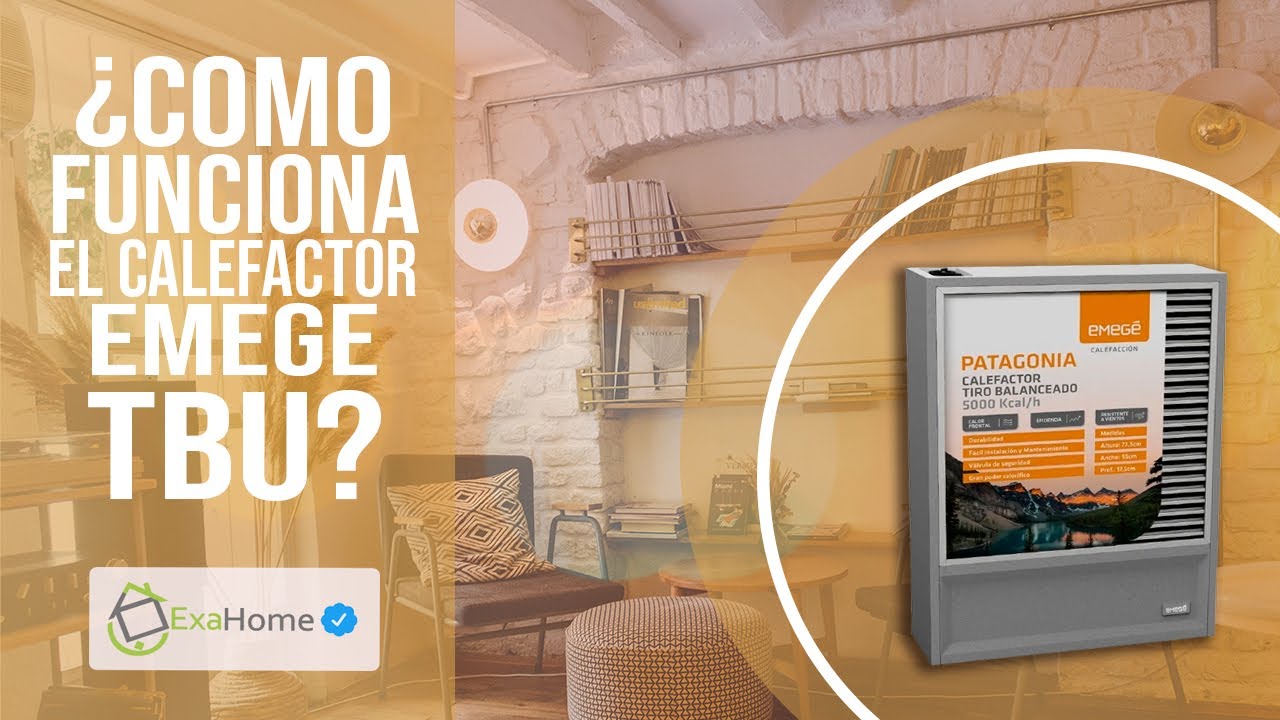 ¿Como Funciona el Calefactor Emege TBU? - YouTube