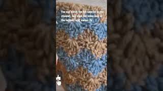 Crochet a Father's Day blanket with the Interlocking Shell Stitch