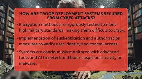How Are Troop Deployment Systems Secured From Cyber Attacks? - Tactical Warfare Experts