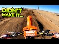 MY FIRST BIG SUPERCROSS CRASH! - Cased a Triple...