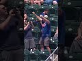 This Mets fan was PUMPED to catch a Giants home run ball 😂