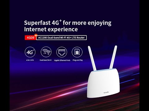 lan cat6 ราคา  2022  Tenda 4G09 Gigabit 4G+ LTE Router  - Most Affordable CAT6 4G Router