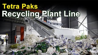 Scrap Tetra Paks Recycling Line - PE-Coated Paper Separating Plant Line.