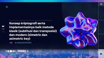 Konsep Kriptografi serta implementasi  metode klasik dan moder - Keamanan Sistem Komputer A1