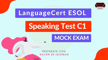 LanguageCert ESOL Speaking Test C1 – MOCK EXAM