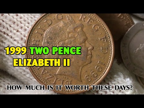 COIN AZ: UK 1999 ELIZABETH II TWO PENCE Coin REAL PRICE!