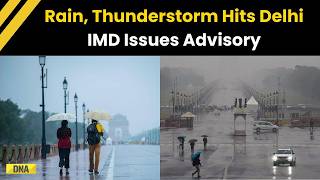 Delhi News: Rain Lashes Delhi-NCR, Thunderstorm Expected, IMD Issues Yellow Alert, | Delhi Rain