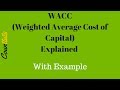 WACC Weighted Average Cost Of Capital Explained With Example