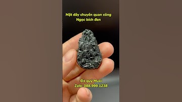 Mặt dây chuyền Quan Công ngọc bích đen tự nhiên #daquymuxi #ngocbich #matdaychuyen #quancong
