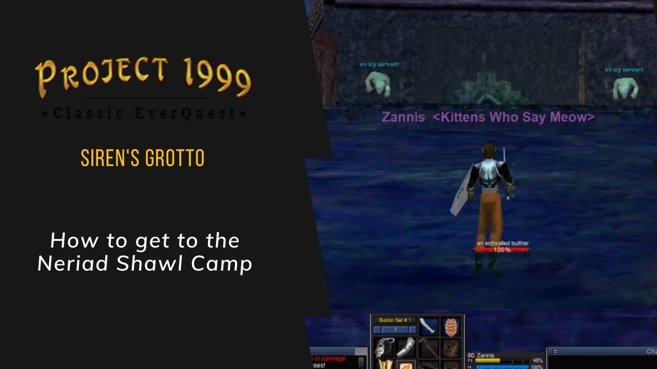 Everquest P99 Siren's Grotto How to get to Neriad Shawl camp. YouTube