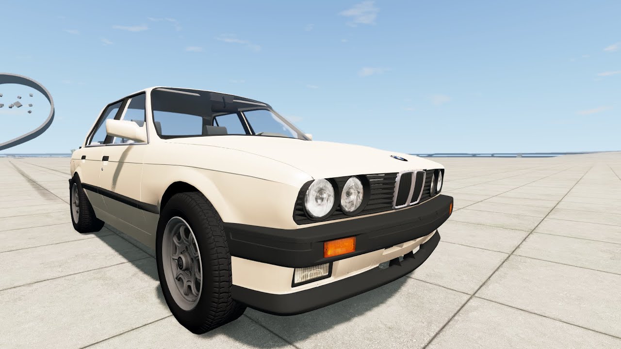 краштест BMW E30 (сток) / BMW E30 crash test (stock) BeamNG.Drive