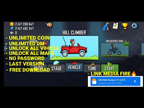 Hill Climb Racing MOD Menu APK V.1.59.0, Unlimited Coins