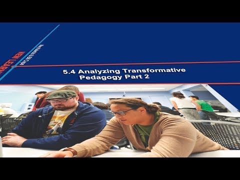 5.4 Analyzing Transformative Pedagogy Part 2