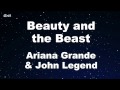 Beauty and the Beast - Ariana Grande & John Legend Karaoke 【With Guide Melody】 Instrumental