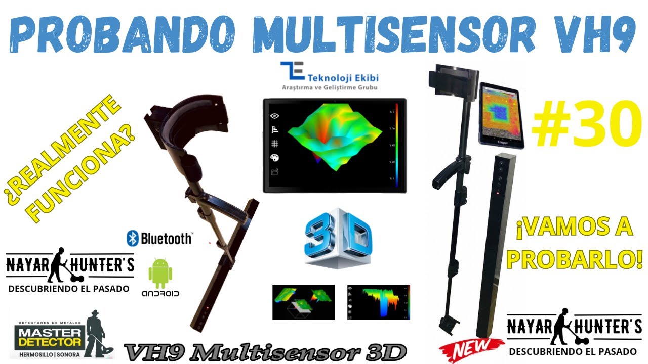 PROBANDO MULTISENSOR VH9 3D (Prueba gradiómetro forma vertical) - YouTube