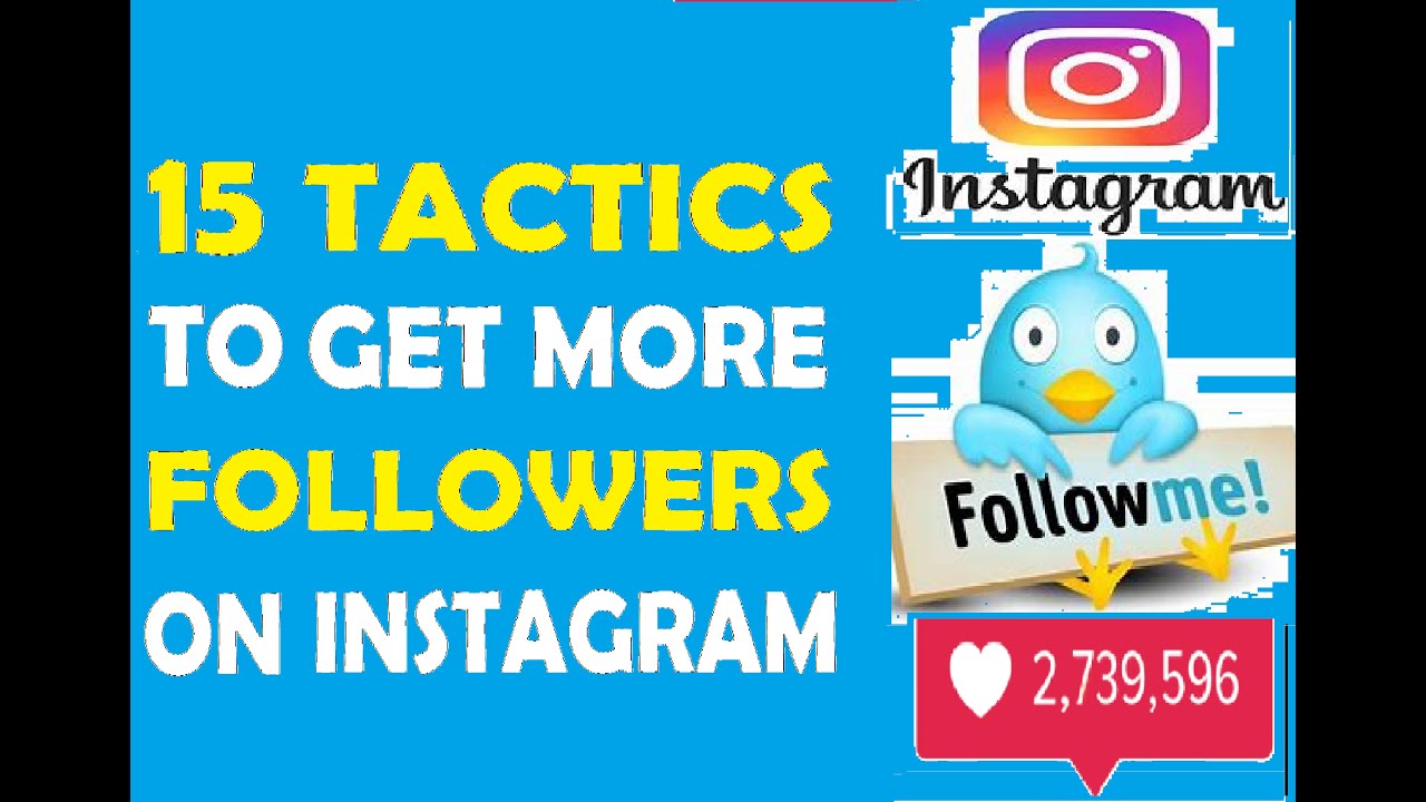 HOW TO GET MORE FOLLOWERS ON INSTAGRAM USING 15 TOP TACTICS YouTube