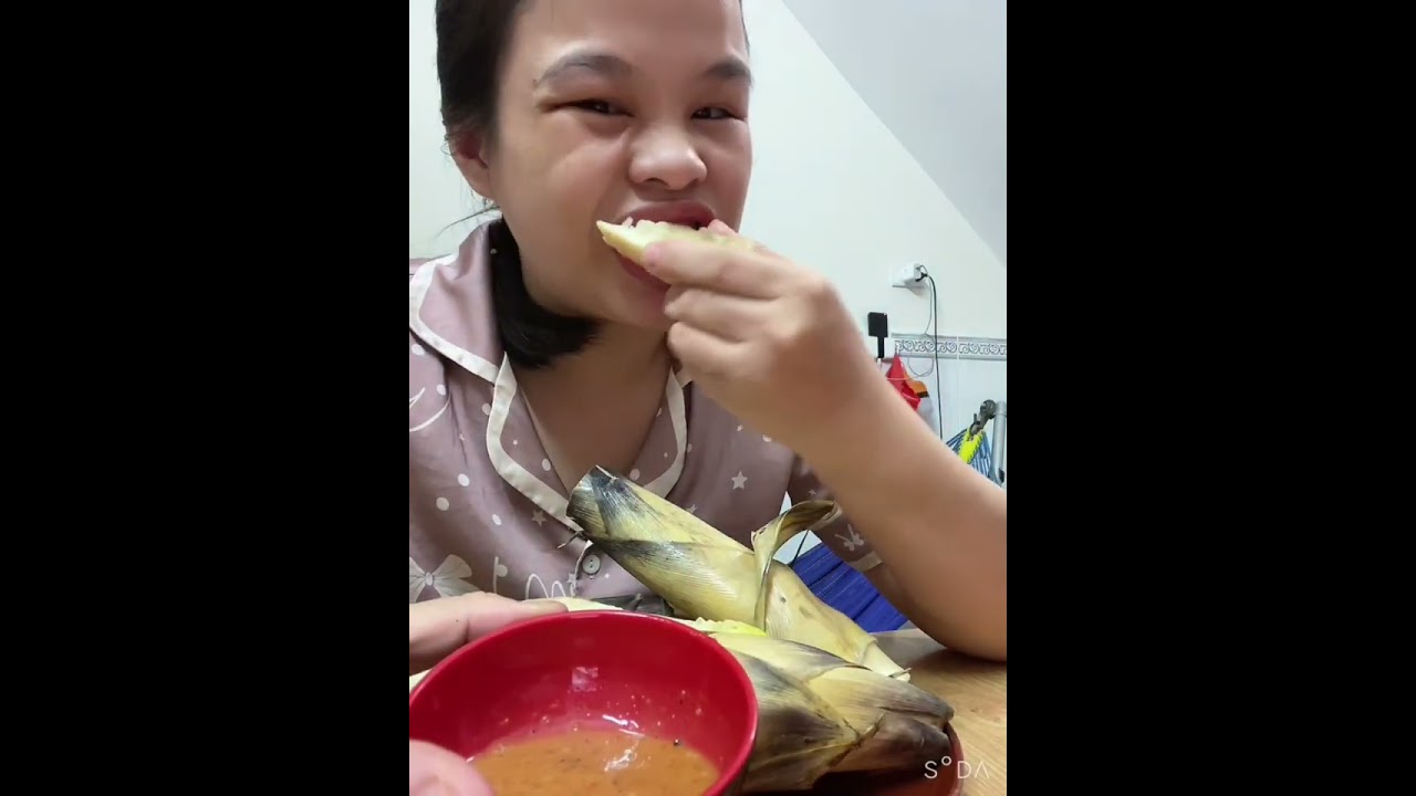 măng bầu tây bắc mukbang với e nha
