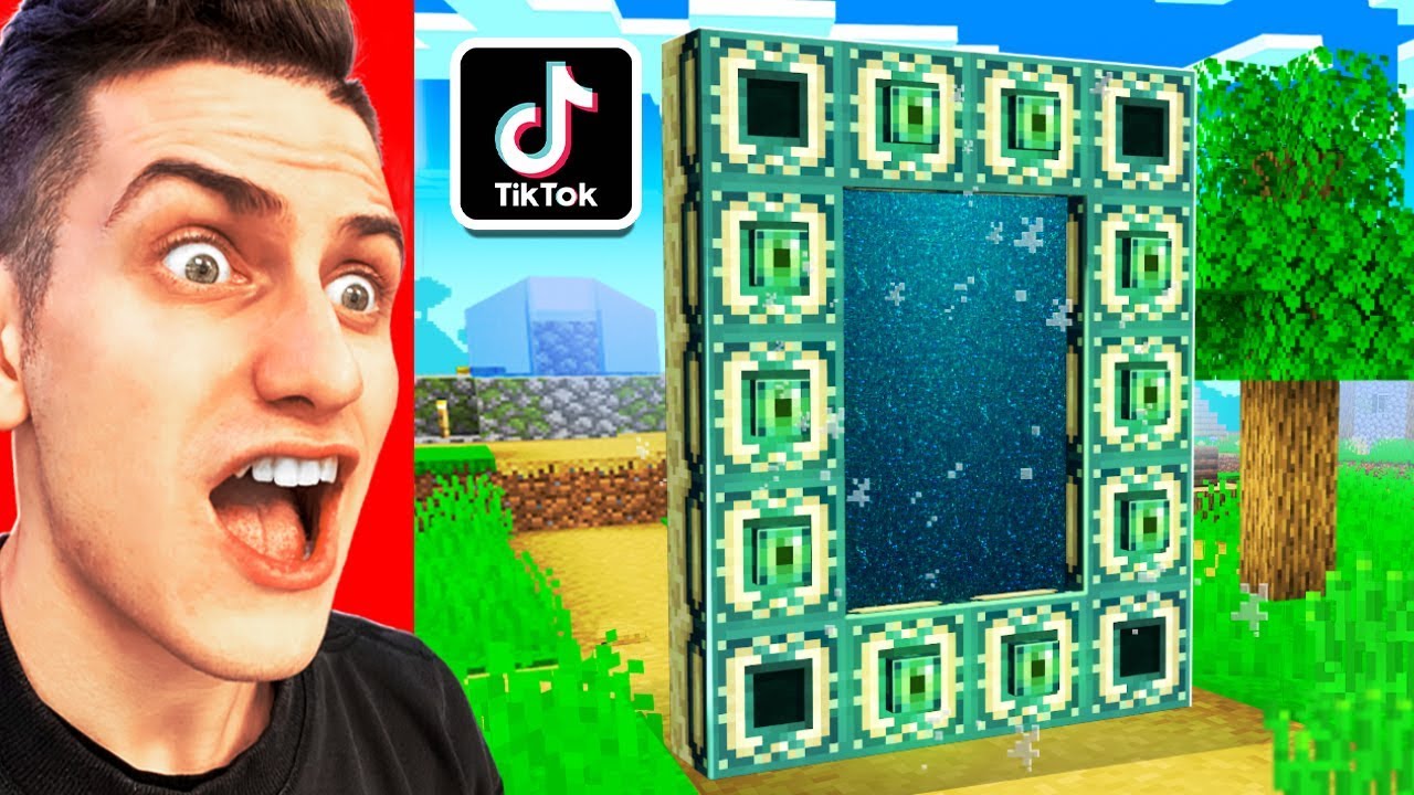Testing VIRAL TIKTOK MINECRAFT HACKS AGAIN! **THEY WORKED**