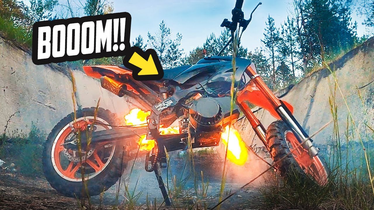 OXYGEN Explodes in Motorcycle Engine - Experiment - YouTube