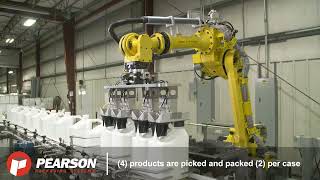 Robotic Top Loading for Industrial Jugs by Pearson Packaging Systems